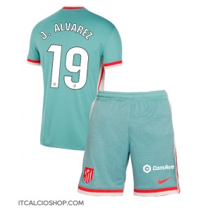 Atletico Madrid Julian Alvarez #19 Seconda Maglia Bambino 2024-25 Manica Corta (+ Pantaloni corti)